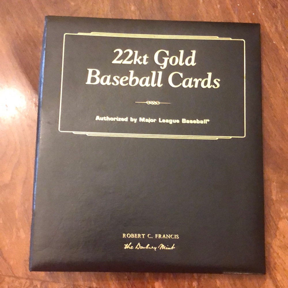 22kt Gold Baseball cards set of 20
